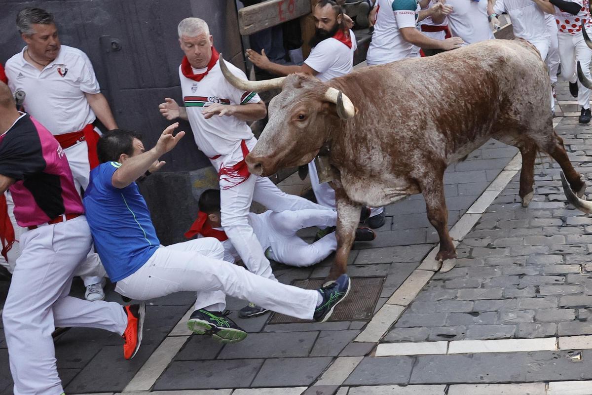 El séptimo encierro de Sanfermines 2022, en imágenes