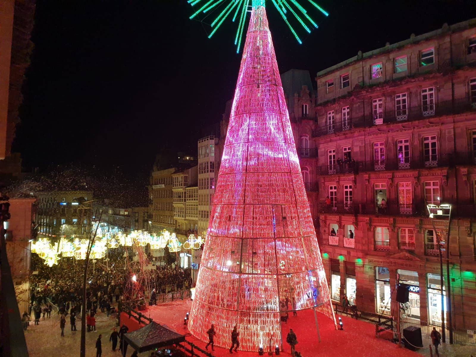 El encendido de las luces de Navidad, en imágenes