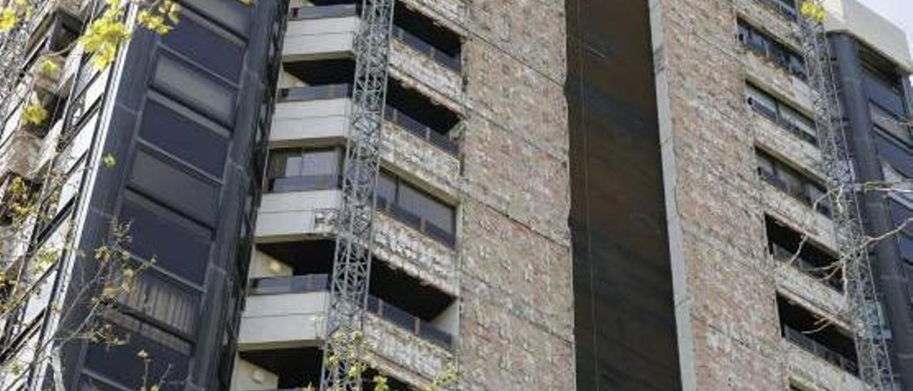 La Pagoda, al inicio de las obras, de restauración .