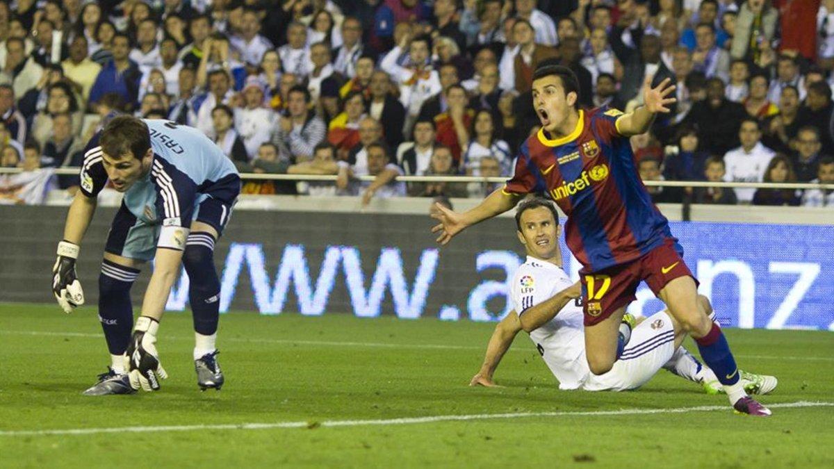 La final de 2011 entre el Barça y el Real Madrid estuvo marcada por la permisividad de Undiano Mallenco con los jugadores del Madrid y por un gol anulado a Pedro