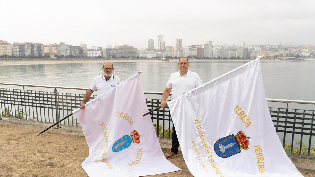 Federico Díaz y Manuel Vázquez, en la presentación del Trofeo Teresa Herrera de traineras.