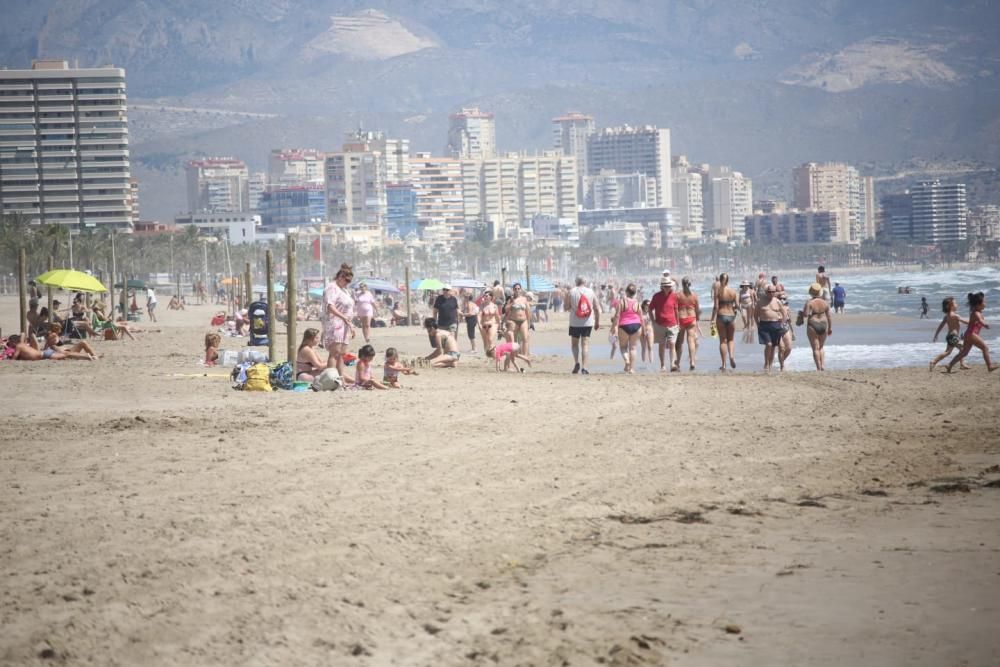 Los arenales de la capital están abiertos al baño desde hoy, sin franjas horarias y con menos medidas de seguridad de las anunciadas por el Ayuntamiento.