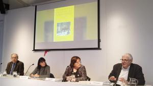 Los responsables de cuatro de las entidades fundadores de la Xarxa dEntitats Cristianes de Catalunya, este jueves