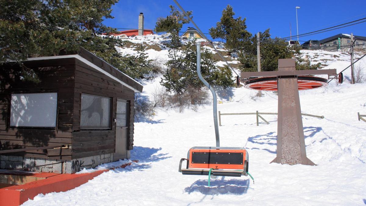 Una imagen de la estación de esquí de Navacerrada.