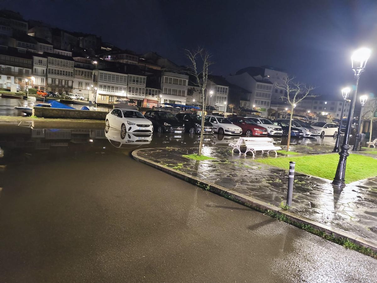 Los ríos Mandeo y Mendo sufren desbordamientos en Betanzos tras las lluvias de las últimas semanas
