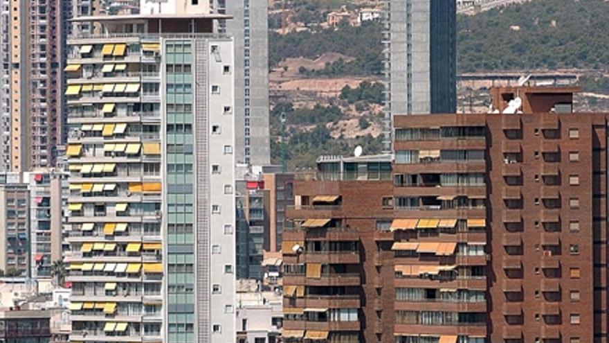 Vista de la playa de Benidorm