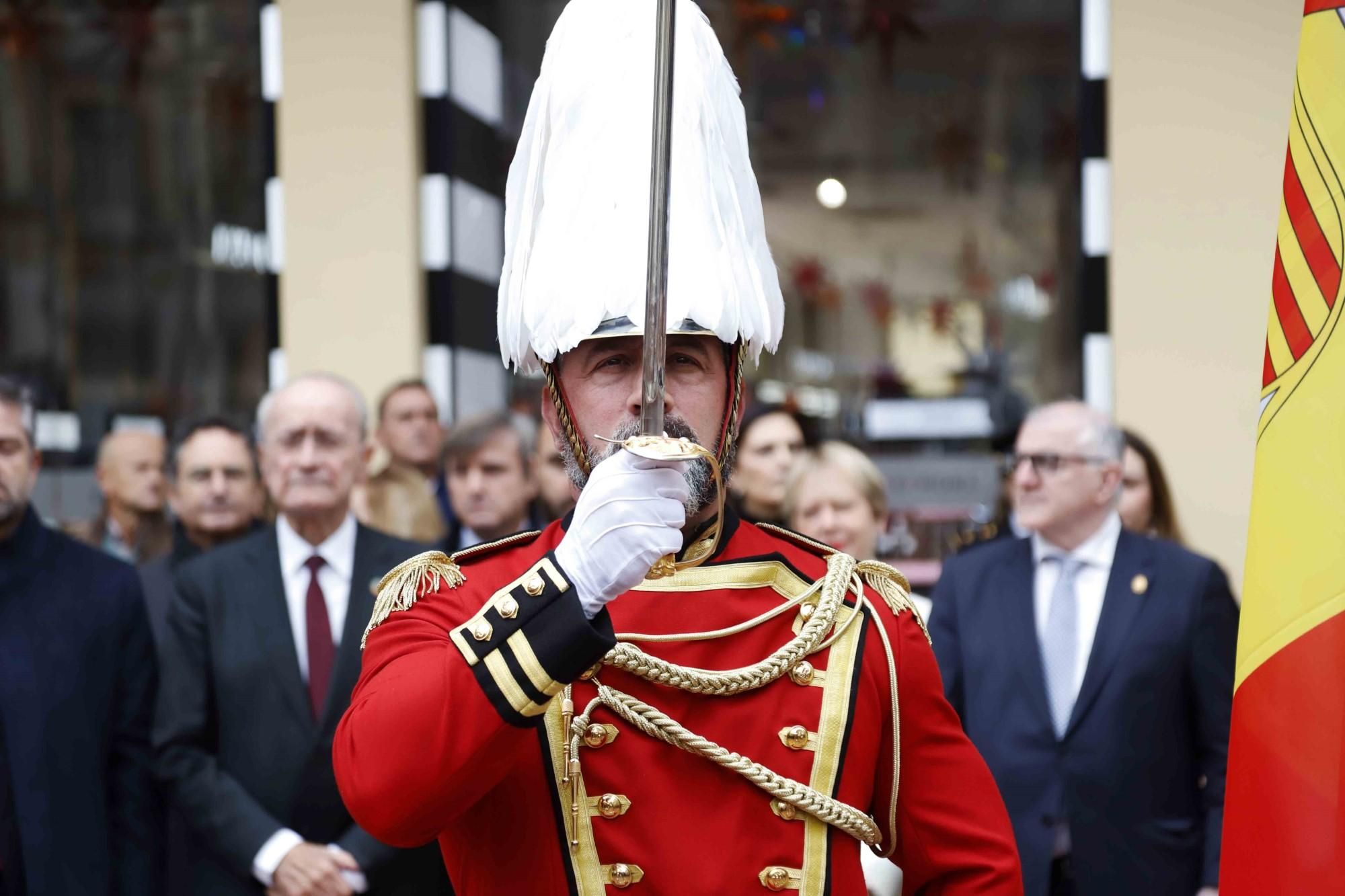 Málaga rinde homenaje a la Constitución Española en su 45 aniversario