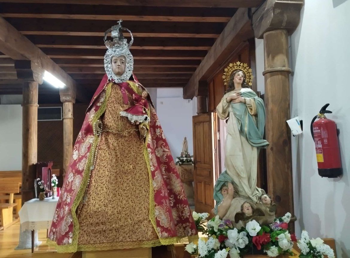 GALERÍA | La procesión de Santa Bárbara en Arrabalde, en imágenes