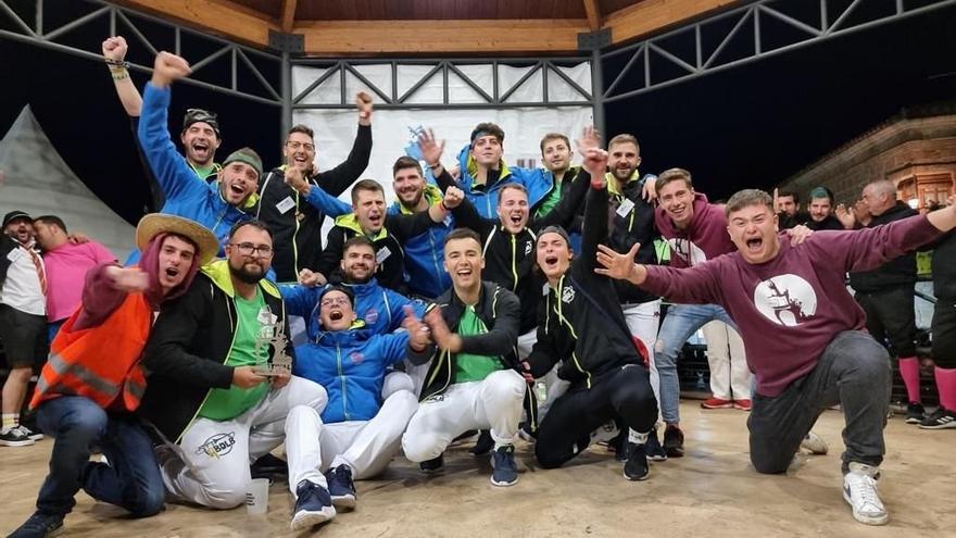 La charanga A banda de la banda, tras hacerse con el primer puesto en el festival nacional.