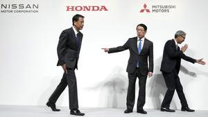 Los presidentes de Nissan, Mitsubishi y Honda