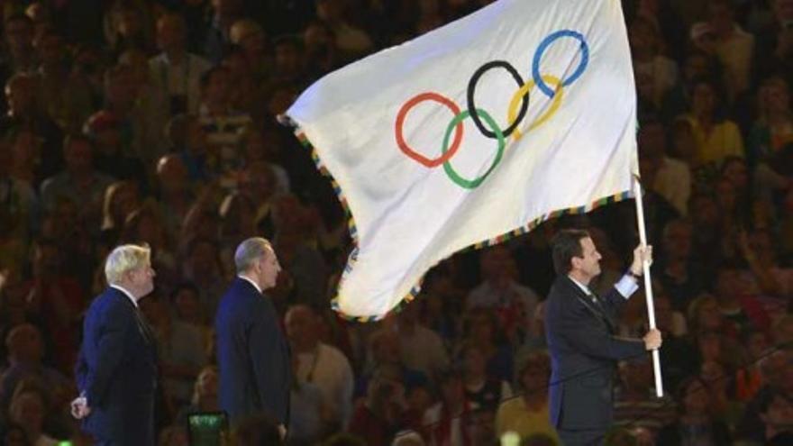 La bandera olímpica llega a Río de Janeiro