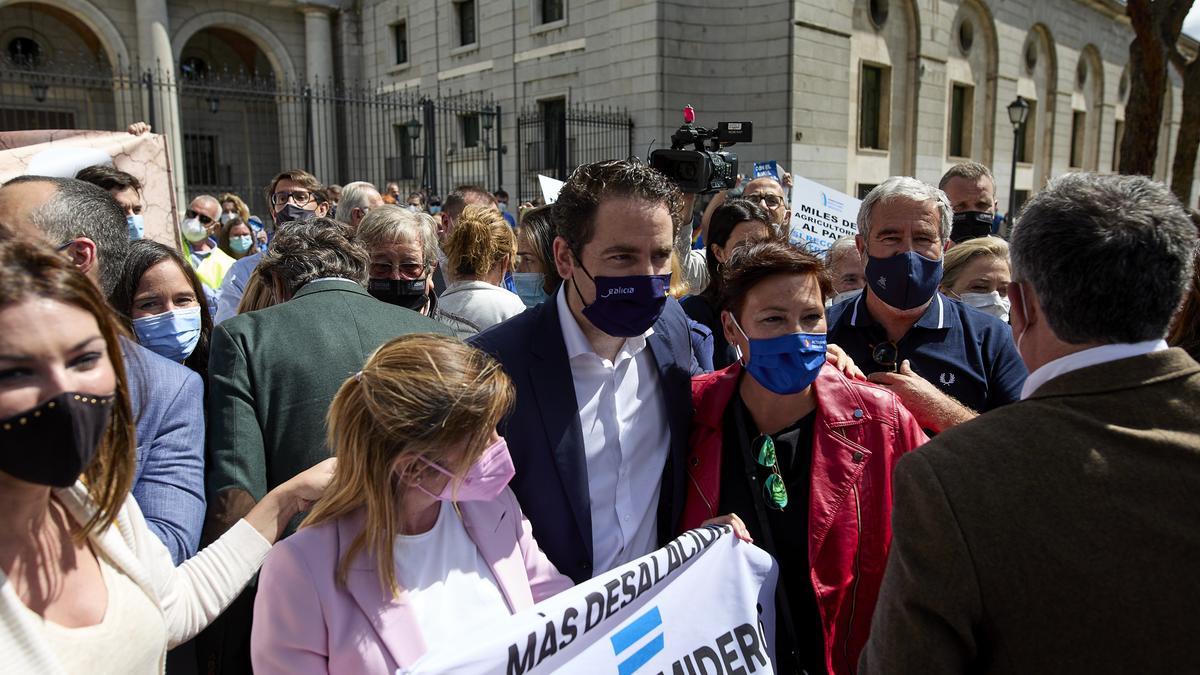 Manifestación de regantes en Madrid