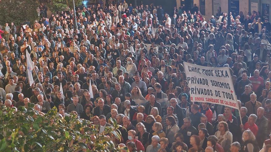 Una protesta histórica por la sanidad, en Vilagarcía