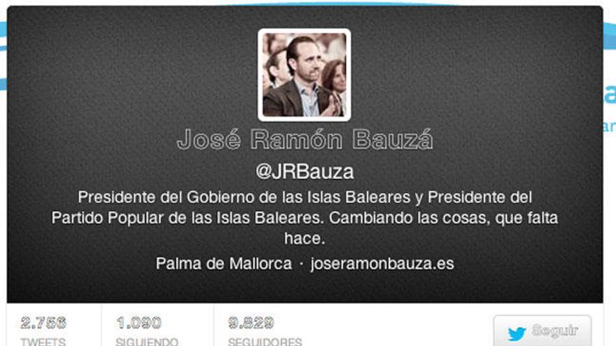 Unas 200 personas dejan de seguir a Bauzá en Twitter