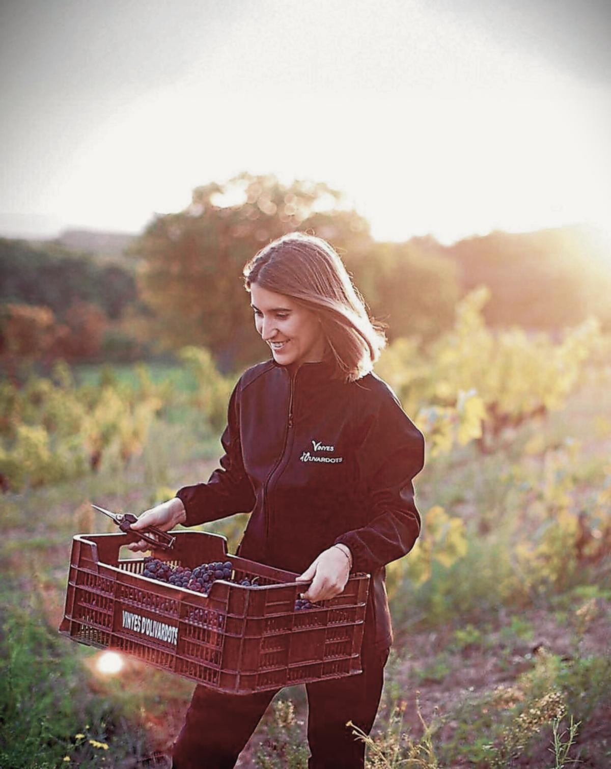 Carlota Pena és la segona generació del celler Olivardots.