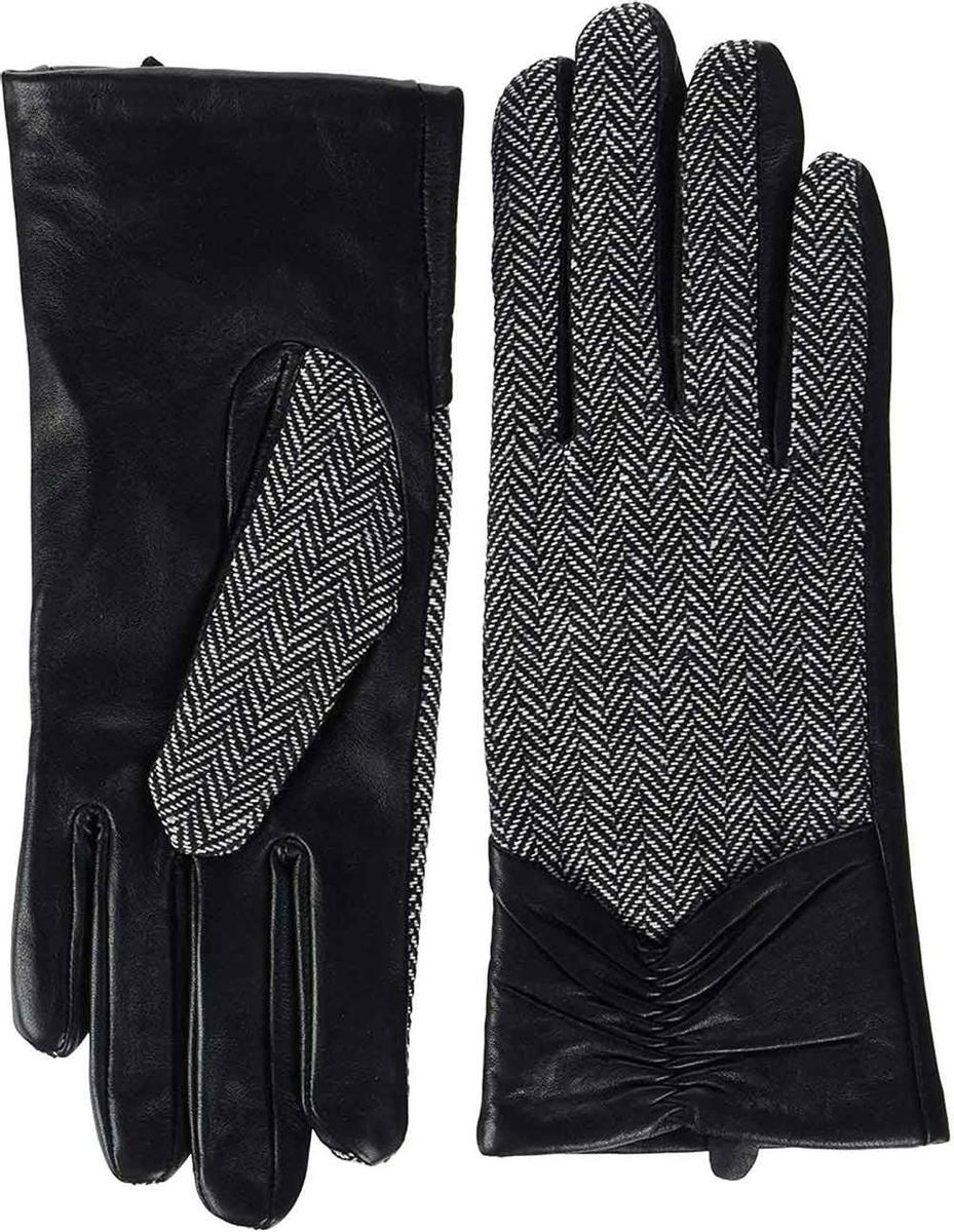 Guantes de tela y cuero de Morgan a la venta en Amazon. (Precio: 27,07 euros)