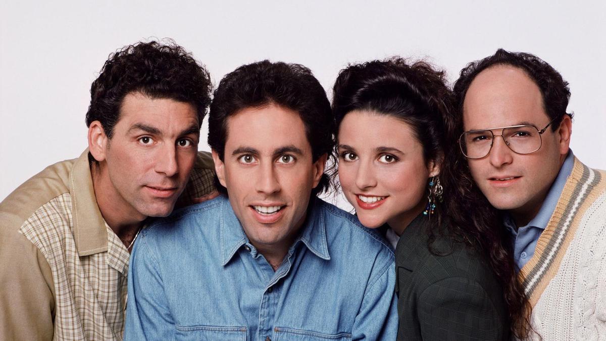 Los protagonistas de &#039;Seinfeld&#039;: de izda. a dcha., Michael Richards, Jerry Seinfeld, Julia Louis-Dreyfus y Jason Alexander.