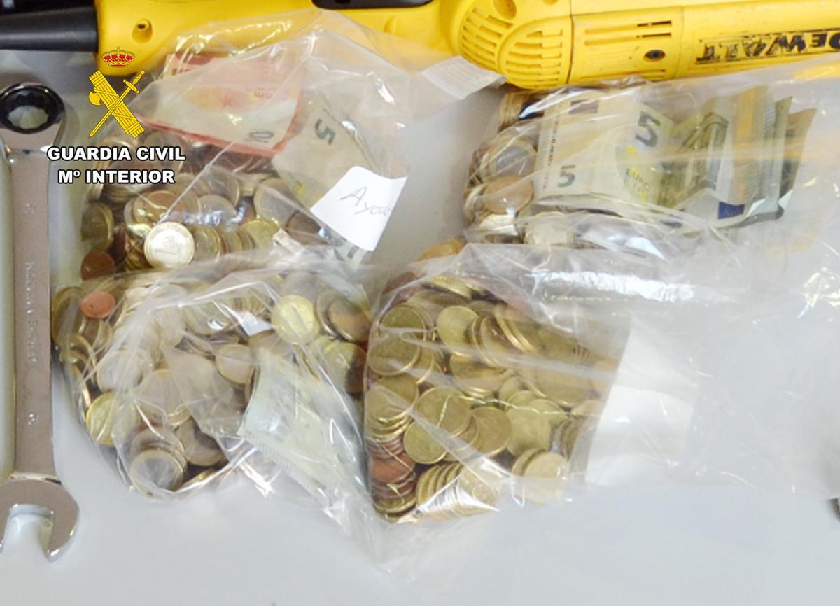 Material sustraido durante la operación