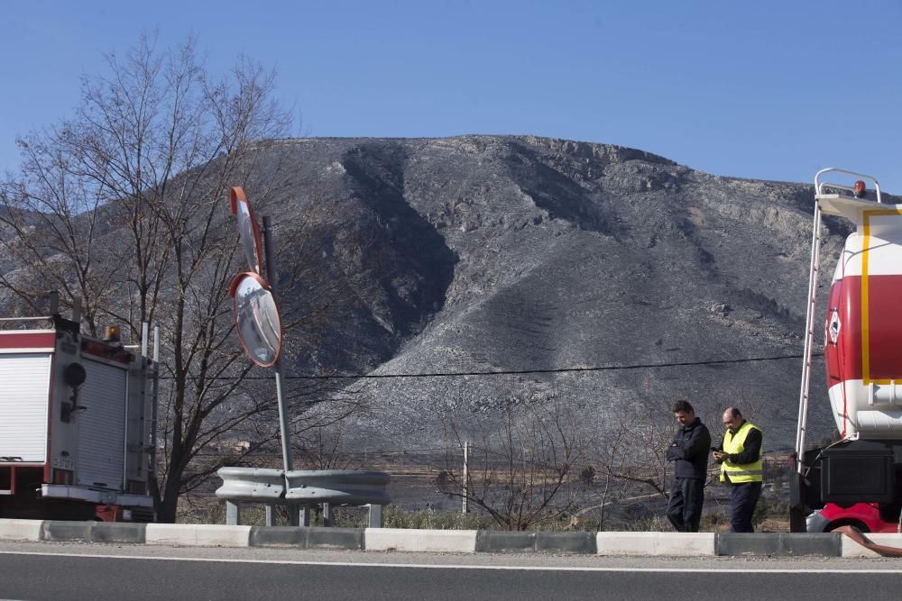 Incendio forestal en Culla