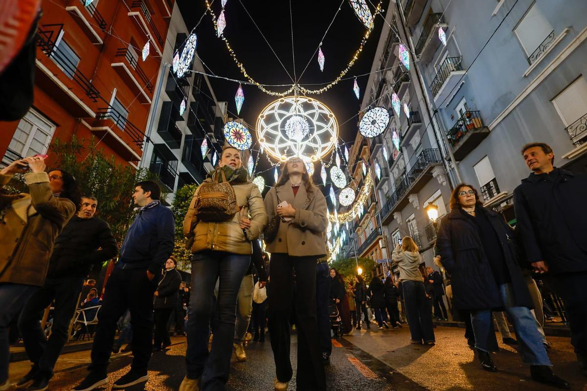 Inauguración de las luces de Sueca-Literato Azorín