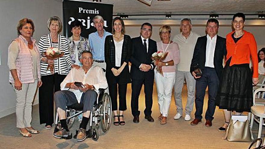 Els guanyadors dels Premis Arjau 2019, amb la consellera d&#039;Empresa i l&#039;alcaldessa de Roses.