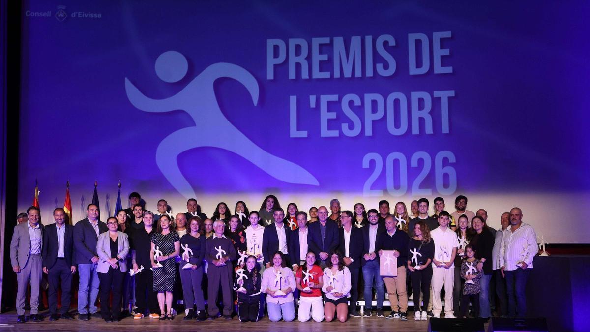 Todos los premiados en la gala de los Premis de l´Esport 2025.