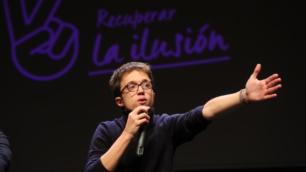 Íñigo Errejçon presenta su proyecto, 'Recuperar la Ilusión'.