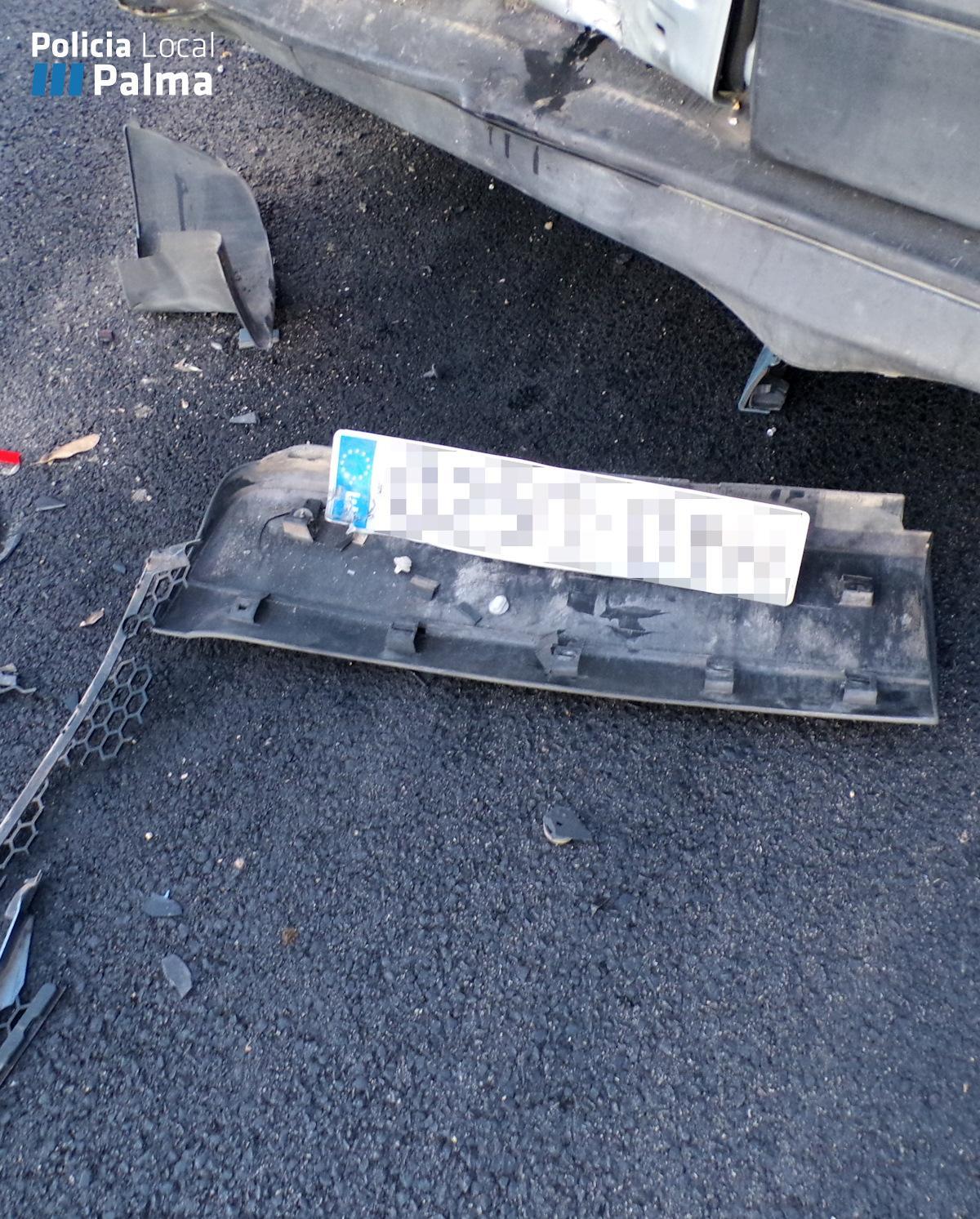 Accidente en Palma: un conductor huye tras triplicar la tasa de alcohol