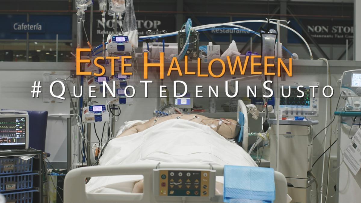 Un fotograma del vídeo con el que la Comunidad de Madrid advierte del riesgo de las fiestas de Halloween