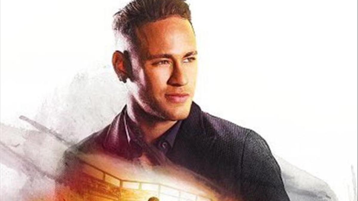 El póster de la película que protagoniza Neymar