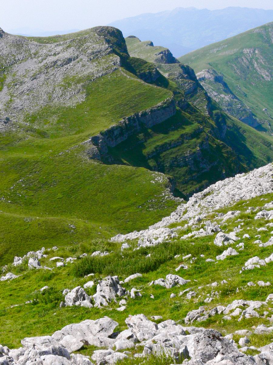 En lo alto de la montaña de Irumugarrieta.