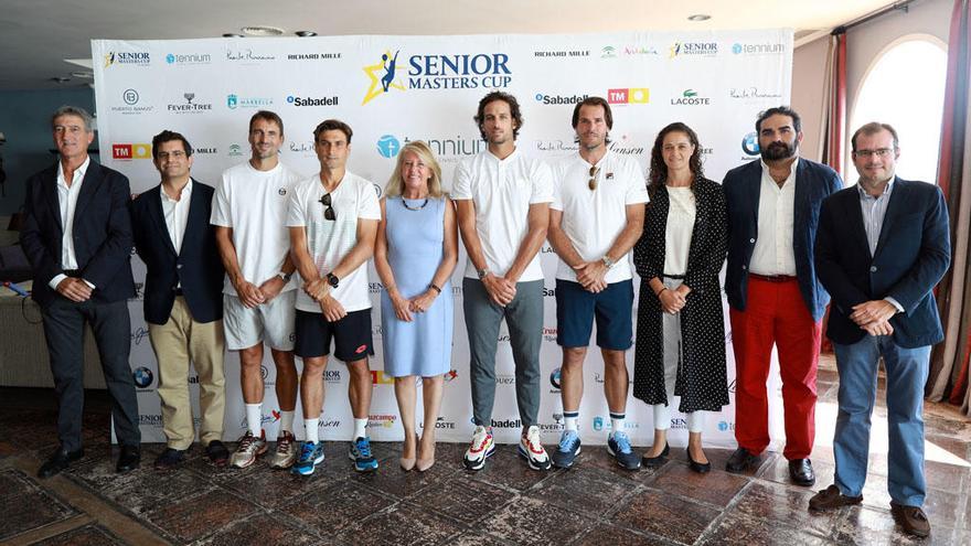 Imagen de la presentación de la Senior Masters Cup de Marbella.