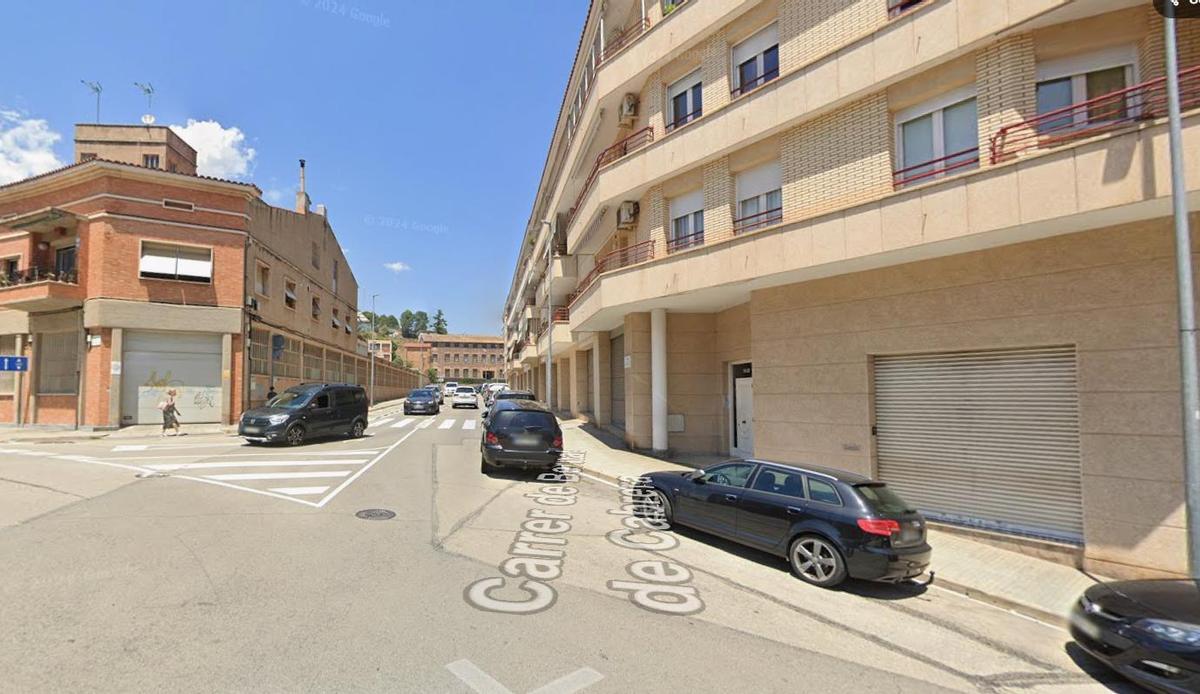 El carrer Pere Vilella de Manresa, en una imatge d'arxiu