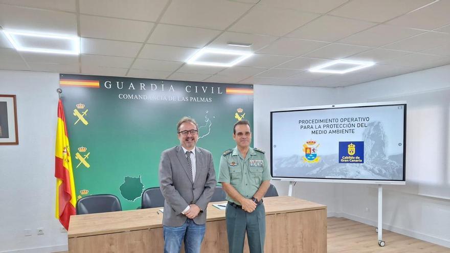 El Cabildo y la Guardia Civil refuerzan la protección del medio natural en Gran Canaria