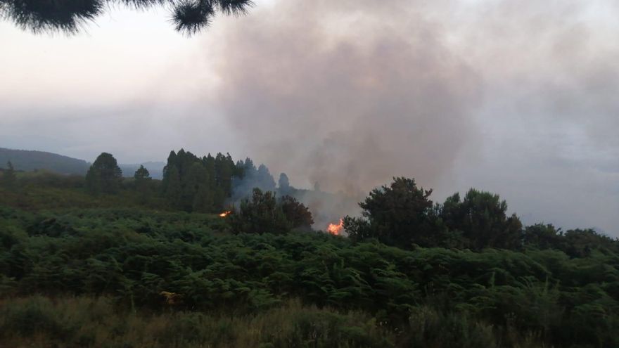 Fire outbreak in Los Realejos