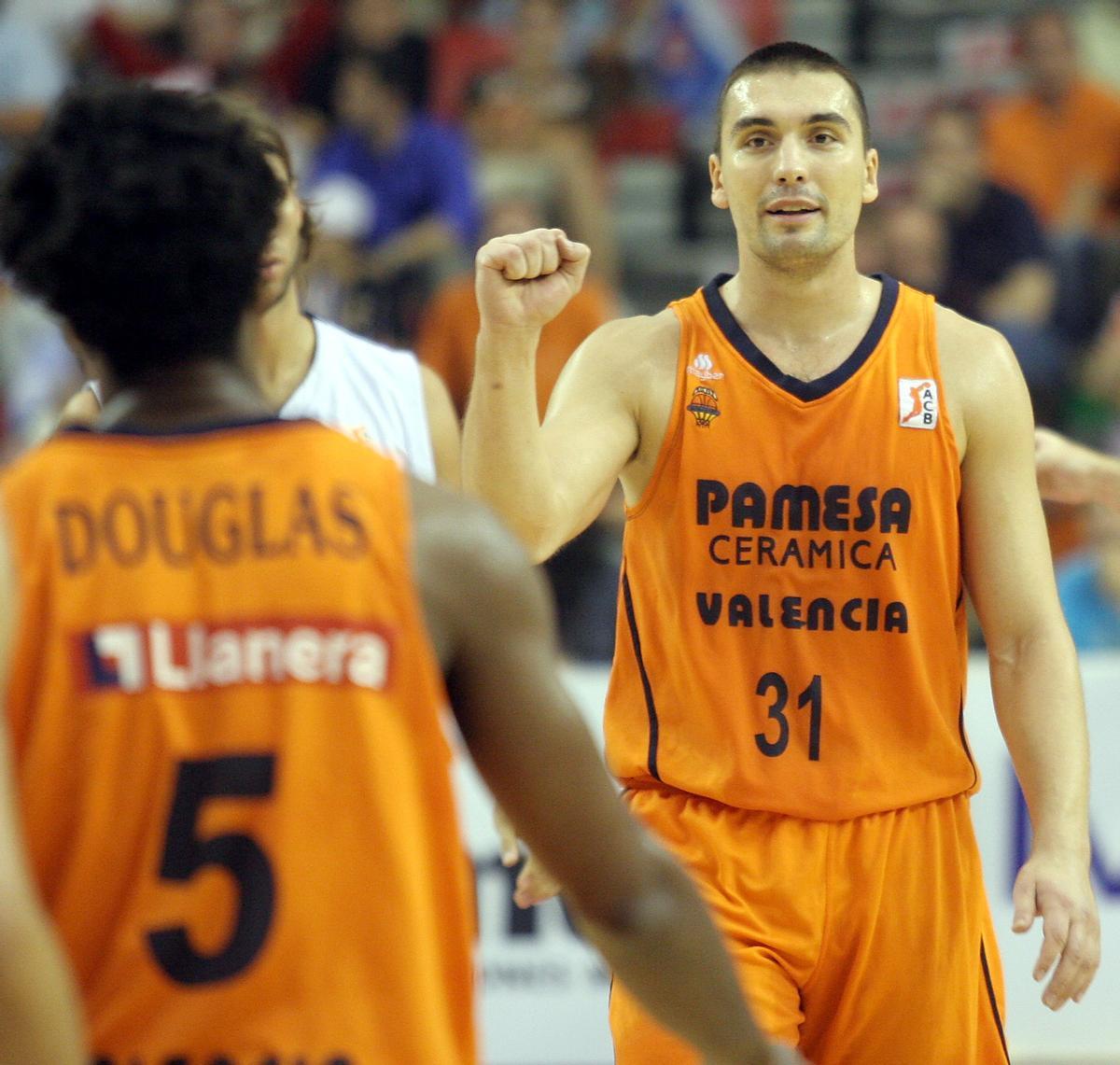 Dejan Milojevic, en su etapa en el Valencia Basket