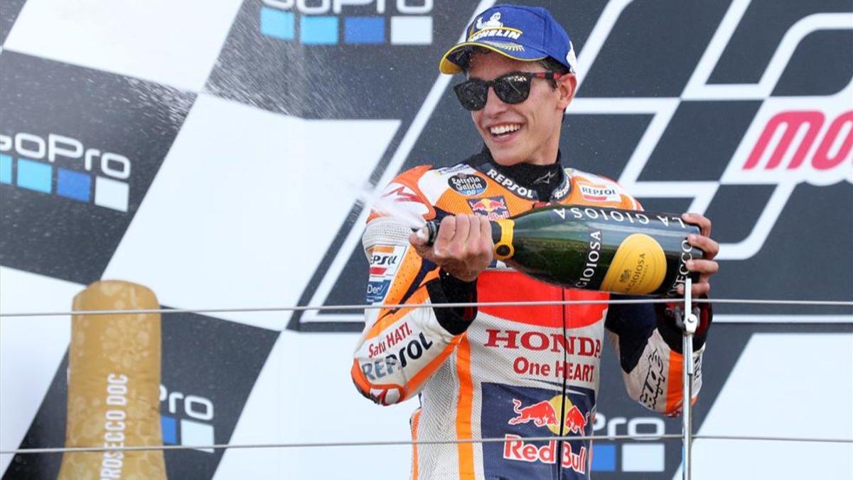 Márquez celebró los 20 puntos en Silverstone como una victoria