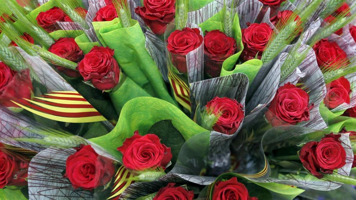 Les roses vermelles, un dels símbols de la festivitat de Sant Jordi