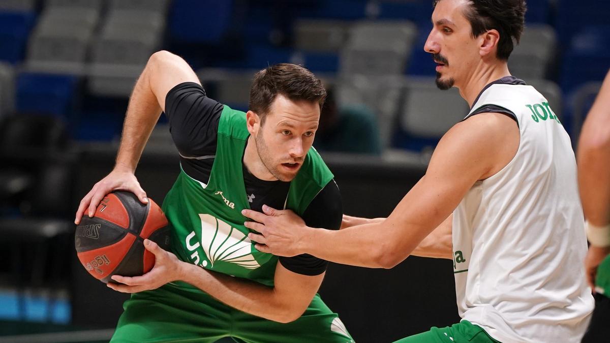 Kalinoski y Djedovic, en un entrenamiento.