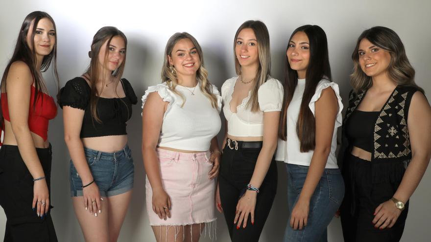 Las Reinas 2023 de San Mateo de Gállego son Shakira Aguayo, Ángela Clemente, Elisa Moros, Clara Ventura, Nerea Rubio y Elisa Gutiérrez.