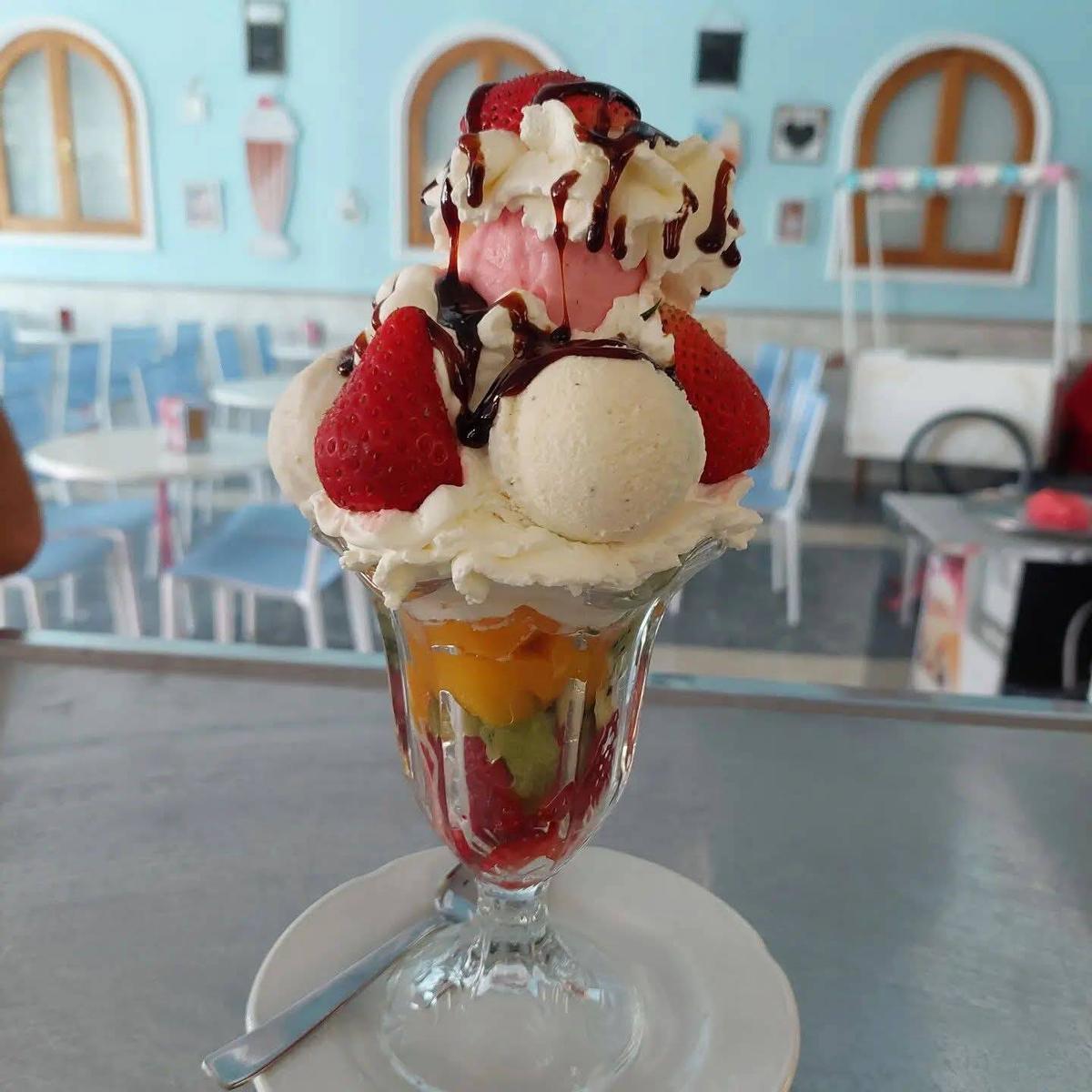 Helados artesanales y hechos sin alérgenos.