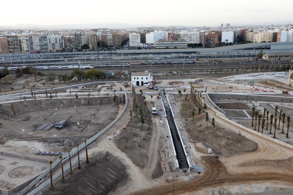 Estado actual de las obras del Parque Central