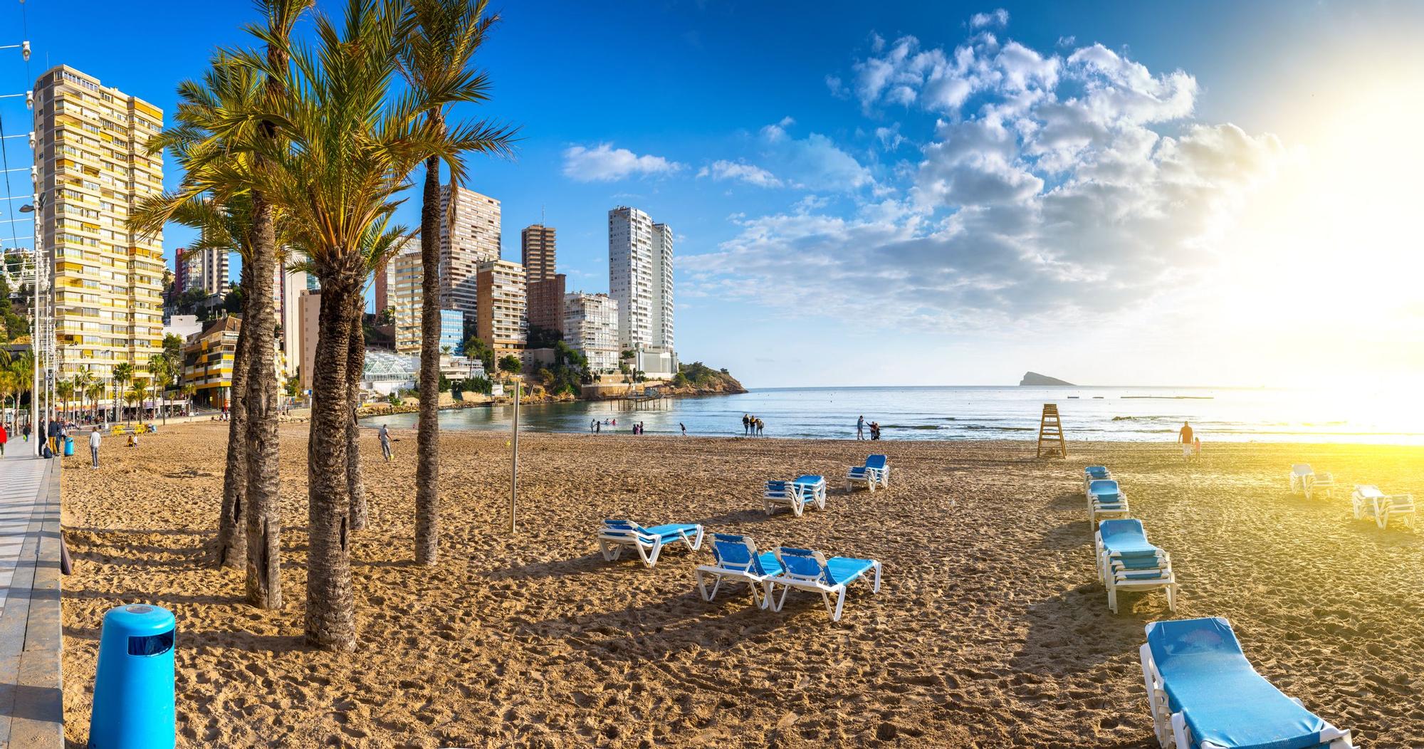 Playa de Levante de Benidorm.