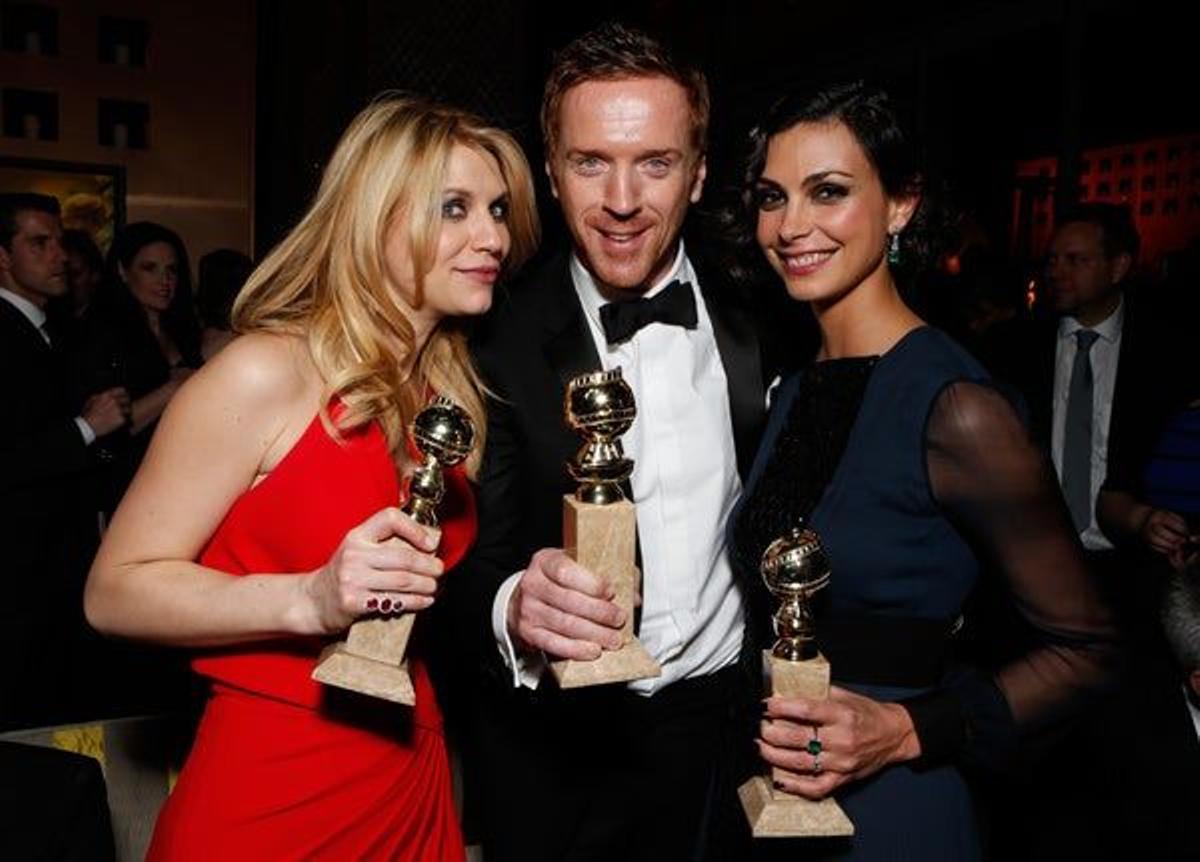 Claire Danes, Damian Lewis y Morena Baccarin