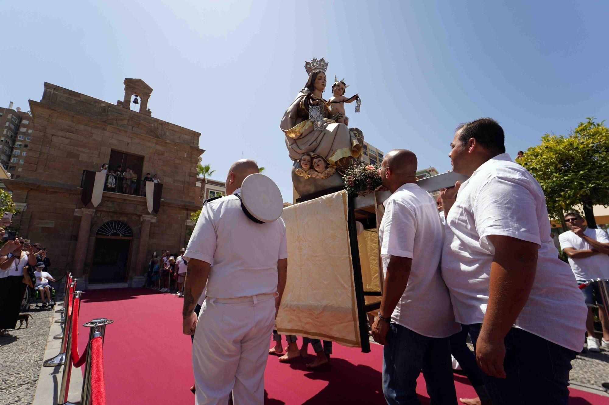 Inauguración de la Capilla del Puerto de Málaga y acto de bendición de la imagen Virgen del Carmen