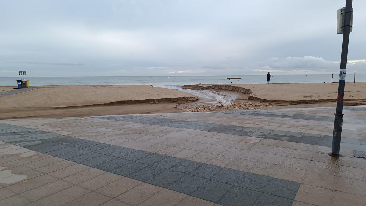 Lluvias intensas en Torredembarra