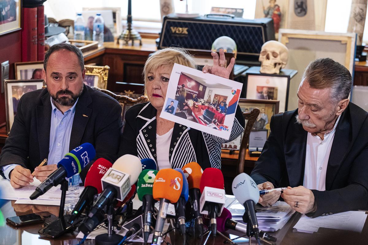 Rueda de prensa de Marcos García Montes y Carmen Balfagón, abogados de Daniel Sancho, en Madrid