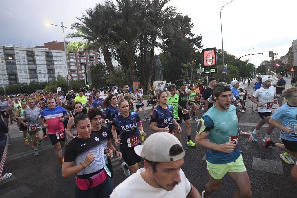 Carrera nocturna de Murcia, en imágenes