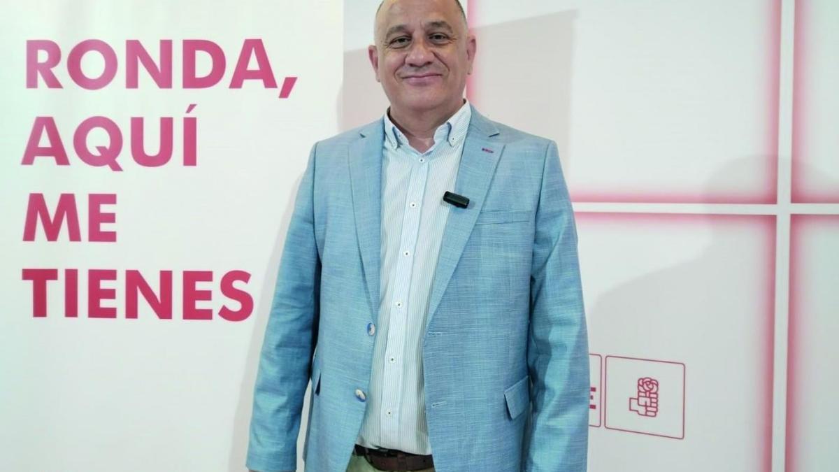 Francisco Cañestro , candidato del PSOE en Ronda