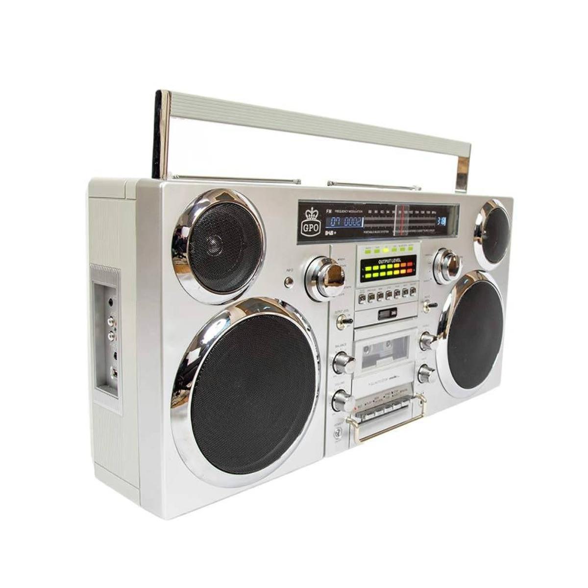 Boombox portátil con altavoz Bluetooth, de GPO